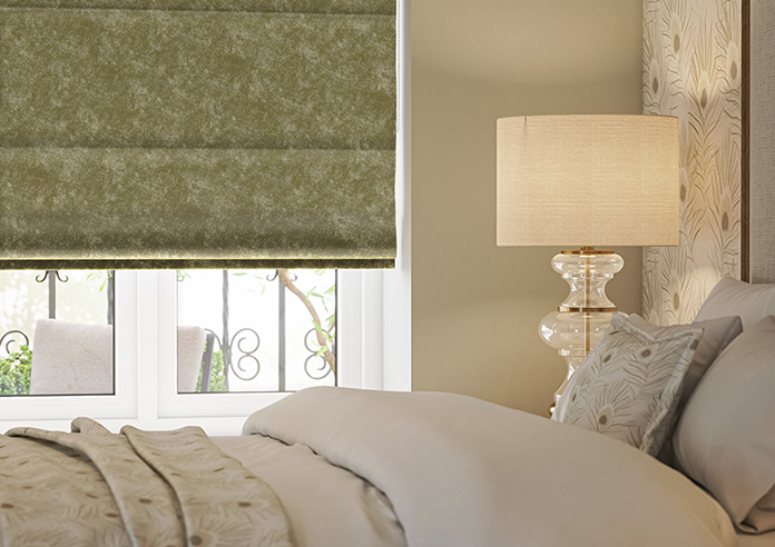 Caen Chenille, Golden Brown - Roman Blind - Image 5